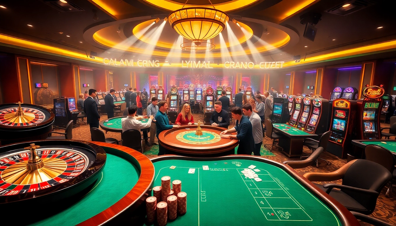 Experience the excitement at Nhà cái uy tín 88vv with vibrant casino tables and engaging gamblers.