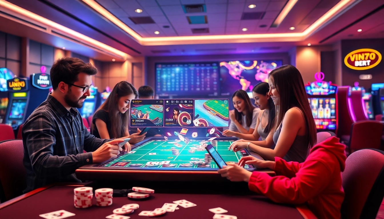 Online betting excitement at vin777.gb.net with diverse players enjoying a vibrant gaming interface.