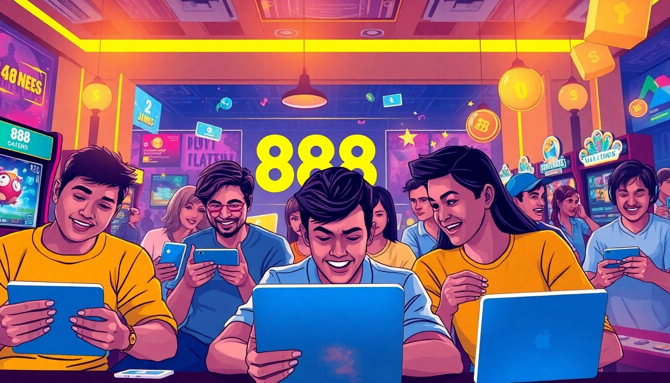 Engaging online gaming experience on 888b.rodeo, featuring diverse players in action.